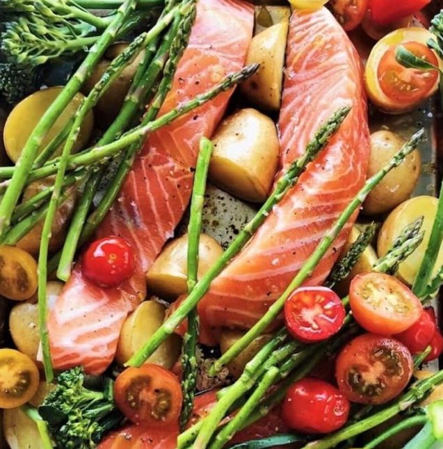 Recipe: East Sheet Pan Salmon & Veggies